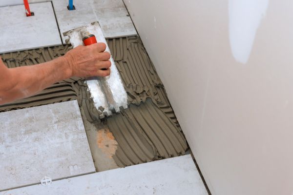 Bathroom Floor Renovation in O Fallon